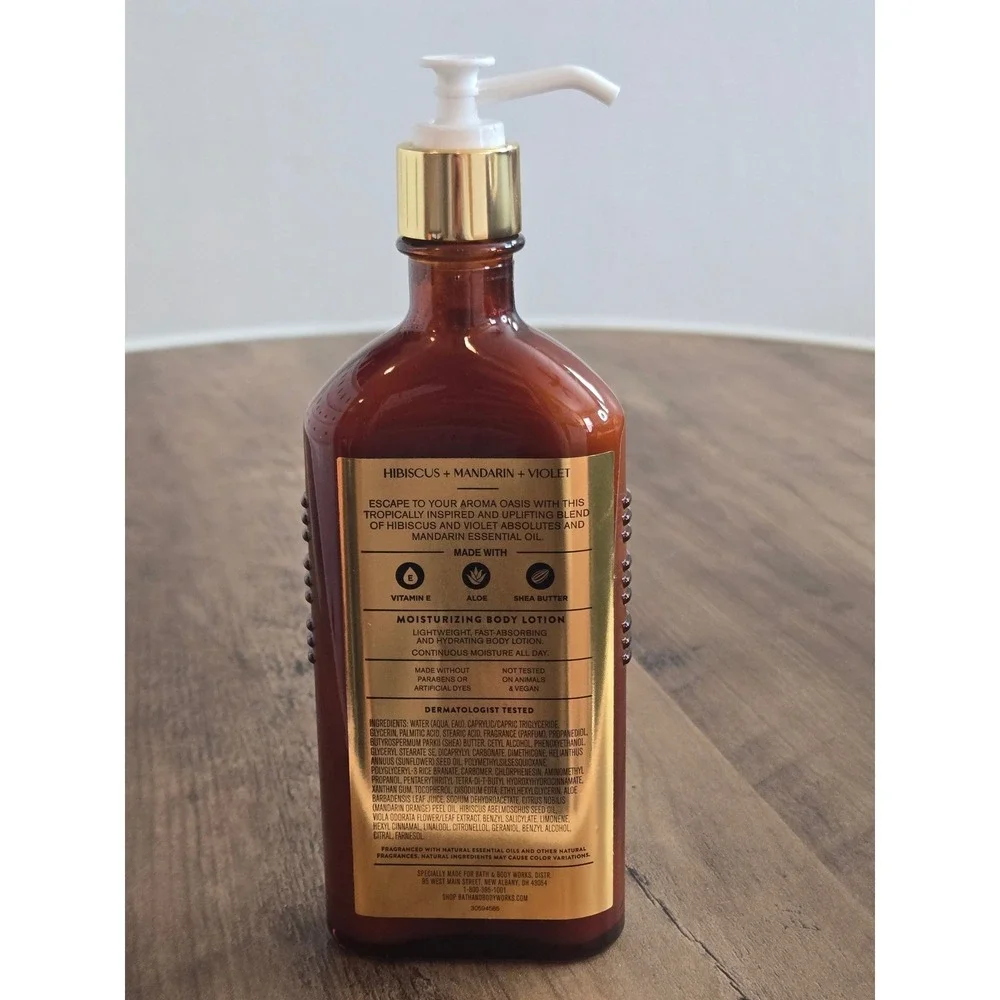Bath & Body Works Aromatherapy Aroma Oasis Hibiscus Mandarin Lotion 6.5oz New‎